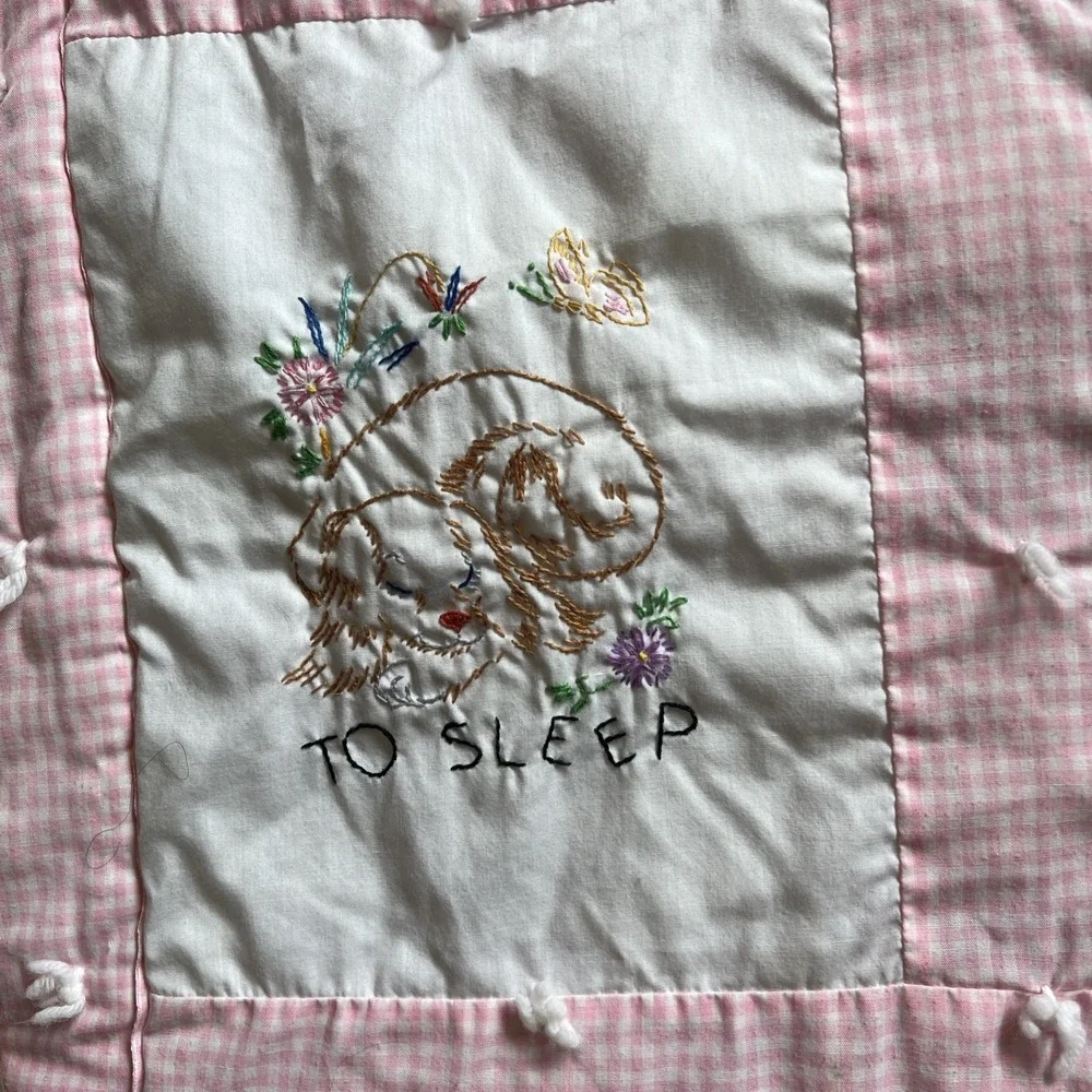 Vintage Quilt Embroidered Squares 39